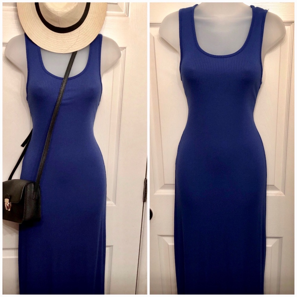 Blue maxi dress